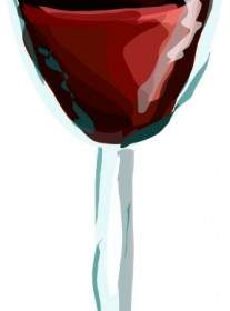 ClipArt Bicchiere Di Vino Rosso