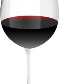 ClipArt Bicchiere Di Vino Rosso