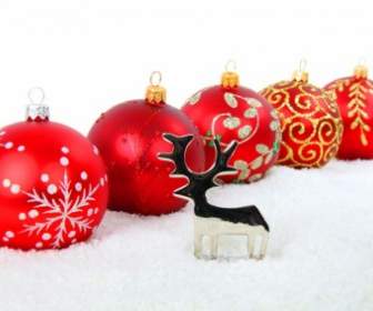 Reindeer And Christmas Balls