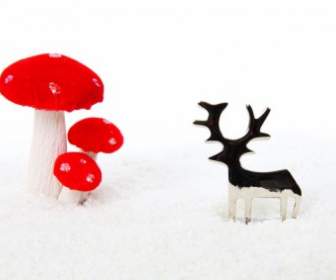 Reindeer And Christmas Decoration