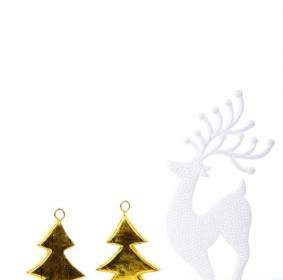 Reindeer And Trees