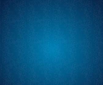 Retro Background Floral Blue Pattern