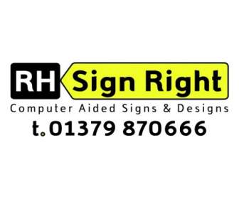 Rh Sign Right