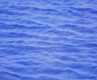 青い水を波打つ