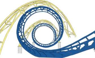 Roller Coaster Tracks Clip Art