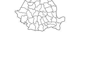 Romania Map Bw