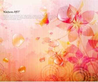 Romantic Floral Pattern Background Vector Design