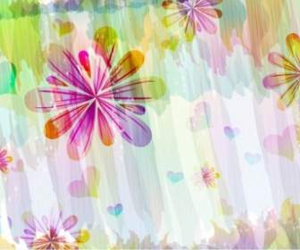 Romantic Floral Pattern Background Vector Design