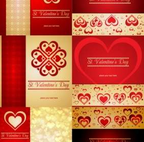 Romantic Heartshaped Background Pattern Vector