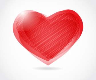 Romantische Herzförmiger Muster Vektor