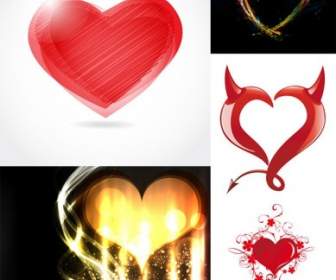 Romantic Heartshaped Vector Graphic