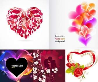 Romantic Heartshaped Vector Graphic