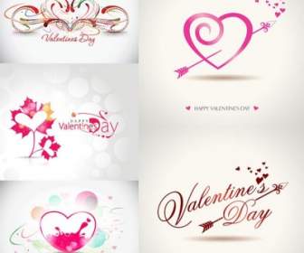 Romantis Valentine Hari Grafis Vektor