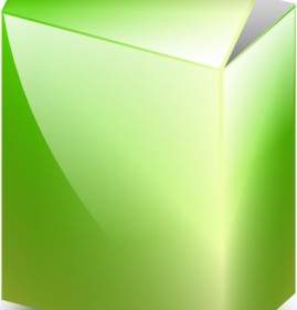 Ronoaldo 緑色のボックス クリップアート