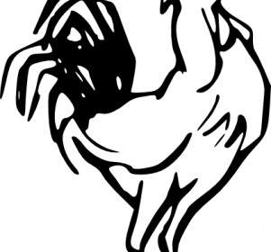 Rooster Calling Clip Art