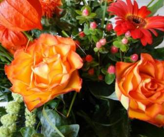 Rose Flowers Strauss
