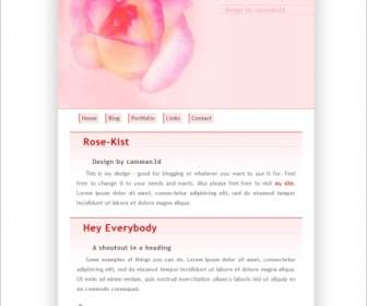 玫瑰 Kist 模板