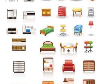 Rounded Furniture Icon Vector