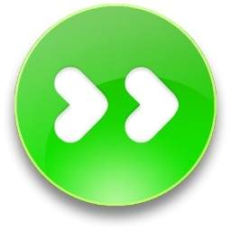 Rounded Green Fast Forward Button