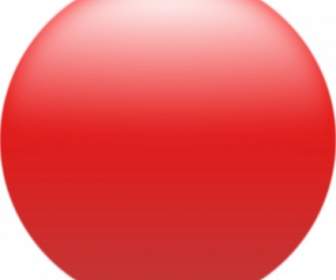 Roystonlodge Einfach Glänzend Kreis Taste Rot ClipArt