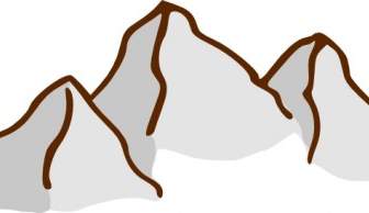 アクション マップ シンボル山をクリップアートします。