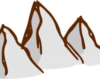 Montagne Di Simboli Mappa RPG ClipArt