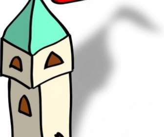 RPG-Kartensymbole Turm ClipArt