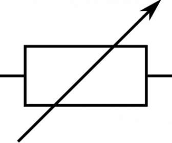 RSA Iec Resistor Variabel Simbol Clip Art