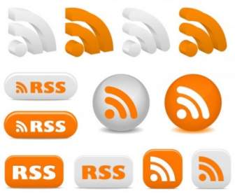 RSS-feed-Symbol Vektor