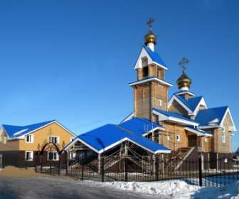 ロシアの教会の建物
