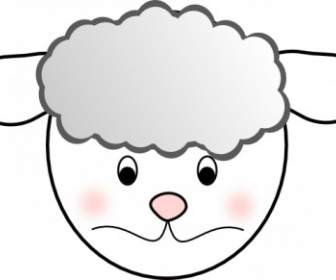 Sad Sheep Clip Art