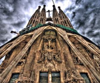 Sagrada Familia Hình Nền Thế Giới Tây Ban Nha
