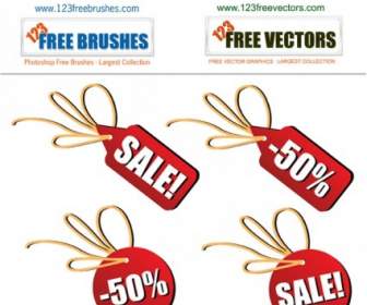 Sales Tags Free Vector