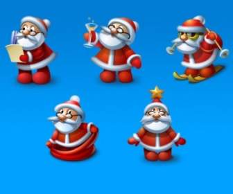 Santa Icons Set Pack Icônes