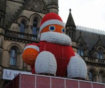 Santa Outside The Town Hall