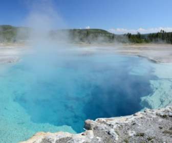 Sapphire Pool Thermal Feature Yellowstone