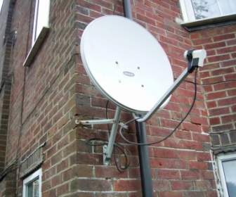 Satellite Dish On Building