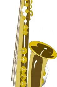 W Klasie Saksofonu Clipart