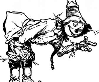 Scarecrow Bowing Clip Art