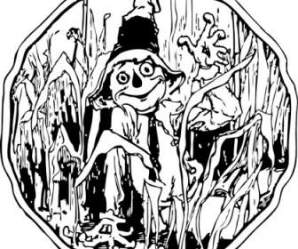 Scarecrow In The Corn Clip Art