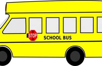 حافلة المدرسة قصاصة فنية