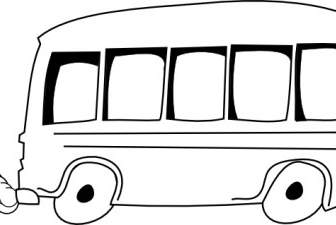 Clipart De Contorno De ônibus Escolar