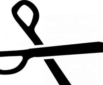Scissors Black Silhouette Clip Art