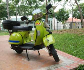 Scooter Motorcycle Green