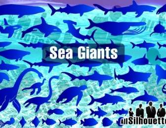 Gigantes Del Océano De Mar