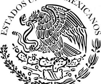 Siegel Der Regierung Von Mexiko Lineare ClipArt