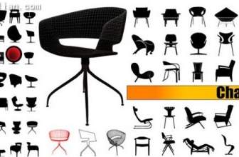 Seat Silhouettes Vector