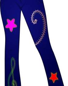Secretlondon Jeans With Patterns Clip Art