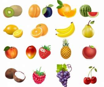 Set Of Fruits