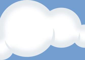 مجموعة من الغيوم لينة قصاصة فنية